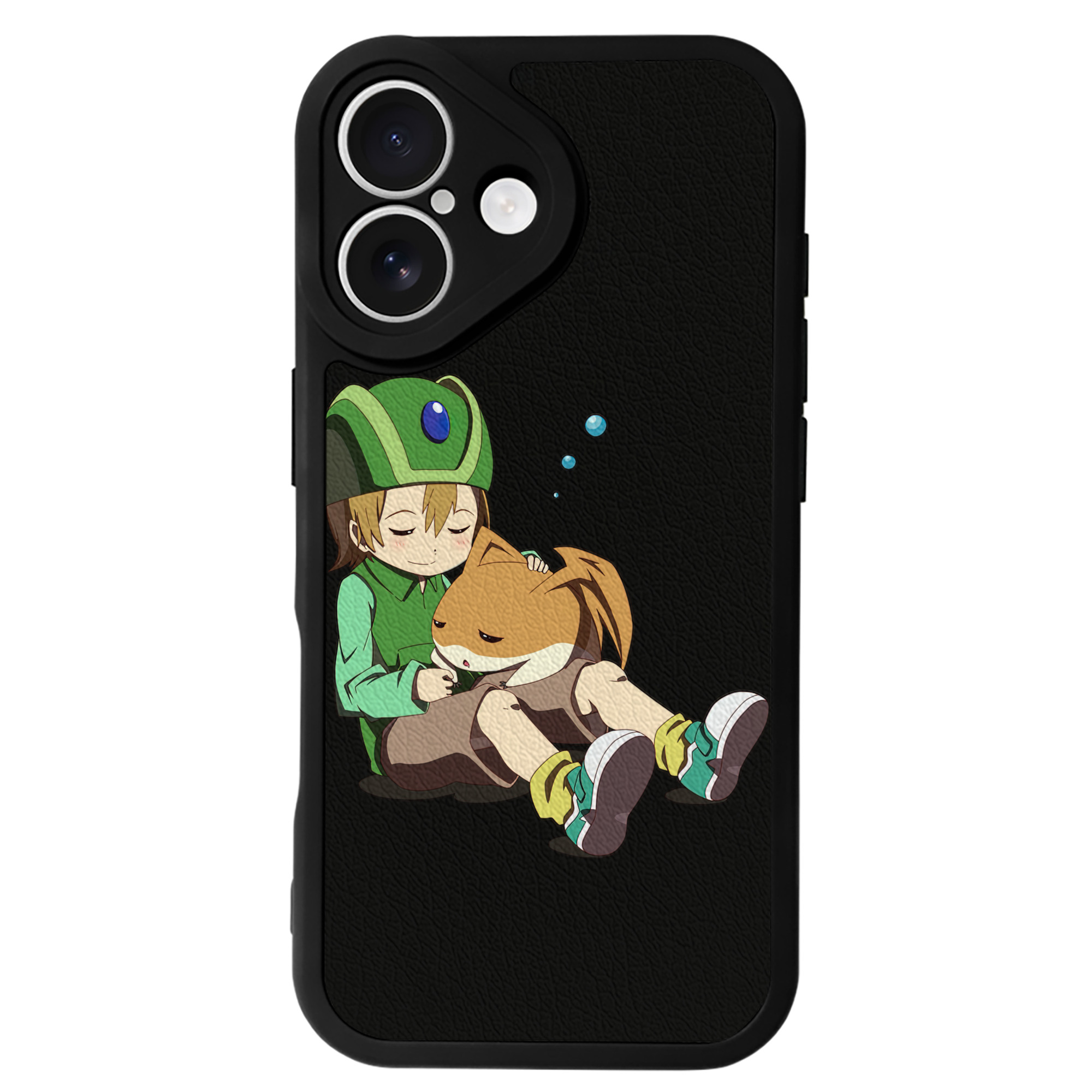 （画像用） Digimon デジタルモンスター/デジモン 【iPhone 16シリーズ対応】シリコンスマホケース（レザー調） 材質：シリコン
